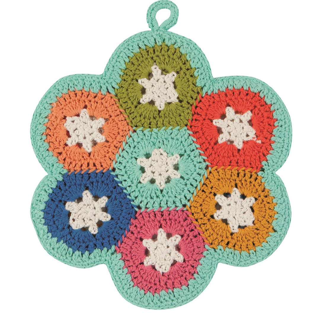 Colorful Crochet Trivet - Merry PigletsDanica Jubilee