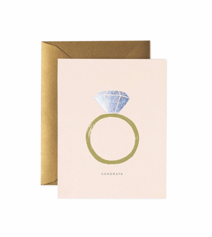 Congrats Engagement Greeting Card - Merry PigletsRifle Paper Co.