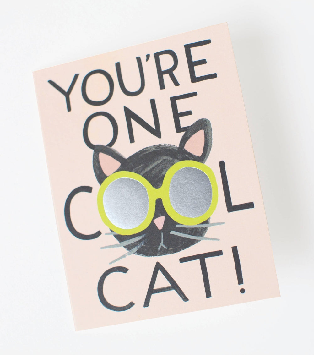 Cool Cat Greeting Card - Merry PigletsRifle Paper Co.