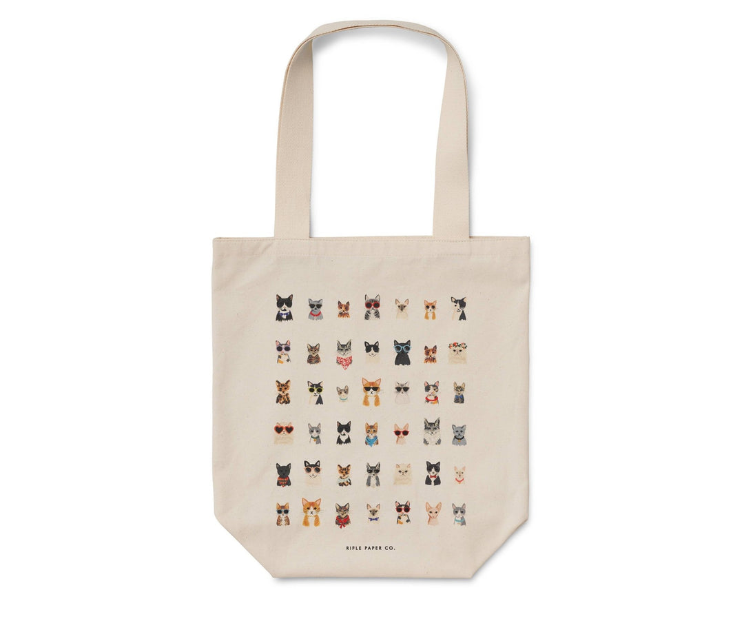 Cool Cats Canvas Tote Bag - Merry PigletsRifle Paper Co.