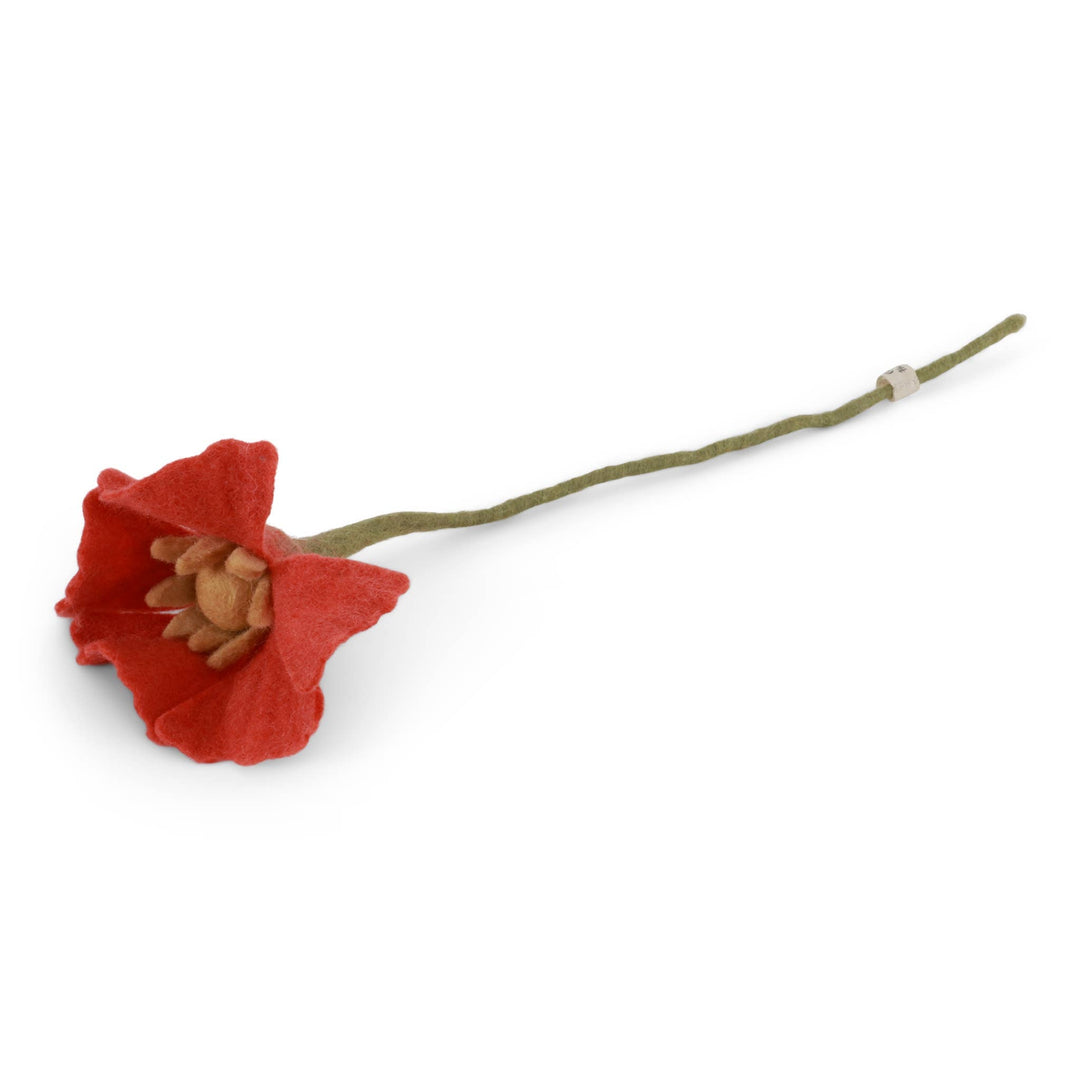Coral Wool Poppy Flower - Merry PigletsGry and Sif
