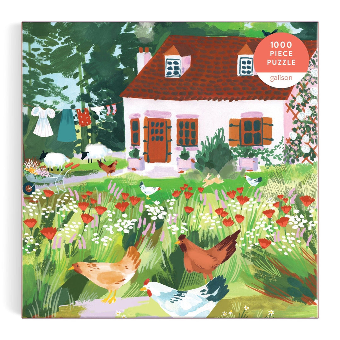 Cottage Wildflowers 1000 Piece Puzzle - Merry PigletsGalison