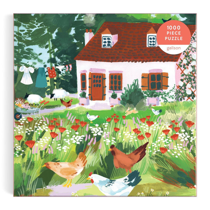 Cottage Wildflowers 1000 Piece Puzzle - Merry PigletsGalison