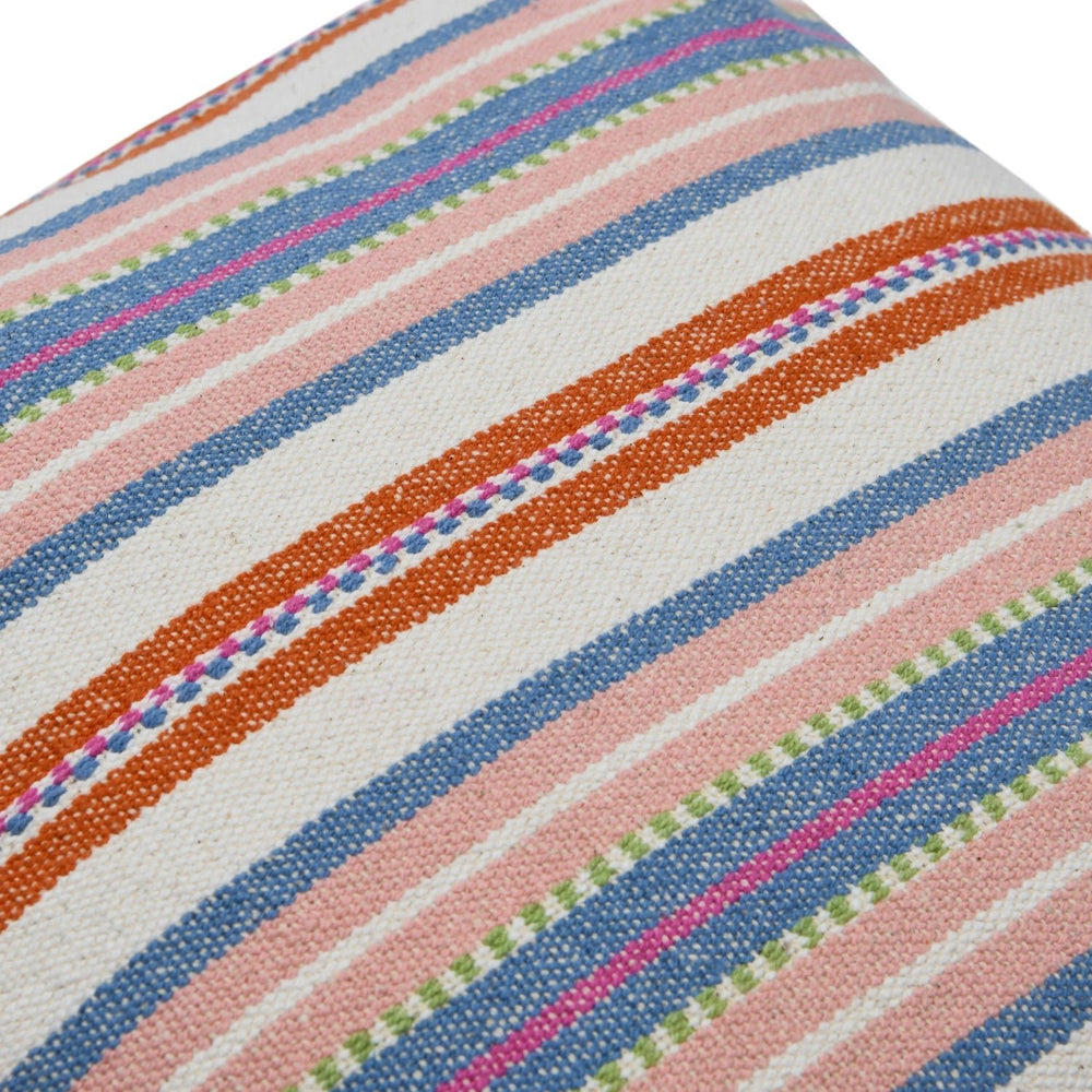 Cotton Stripe Pillow - Merry PigletsCreative Co - Op