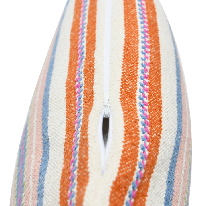 Cotton Stripe Pillow - Merry PigletsCreative Co - Op