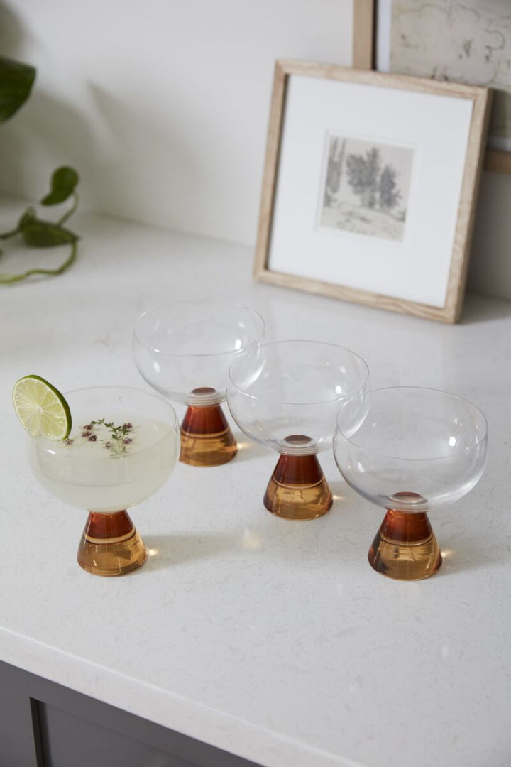 Coupe Glass - Merry PigletsAccent Decor