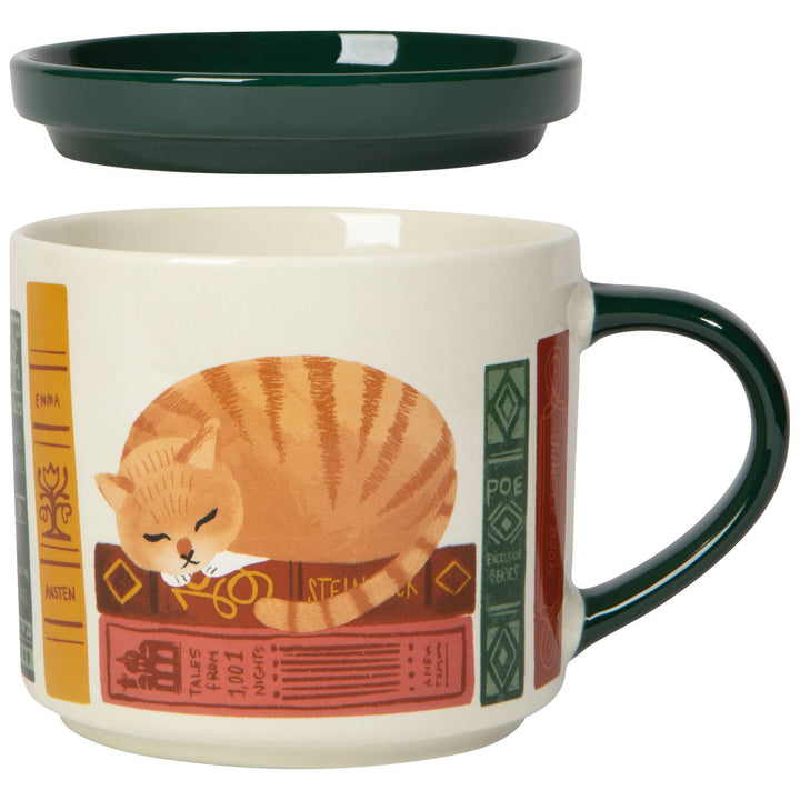 Cozy Book Club Mug with Lid - Merry PigletsDanica Jubilee