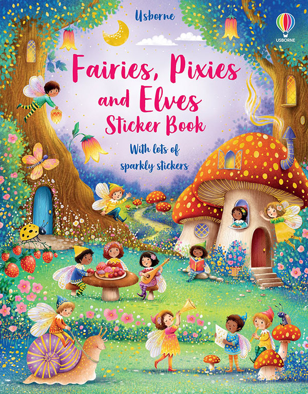 Faires, Pixies, and Elves Sticker Book - Merry Piglets