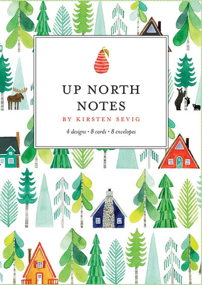 Up North Notecards - Merry Piglets