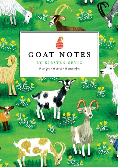 Goat Notes Notecards - Merry Piglets