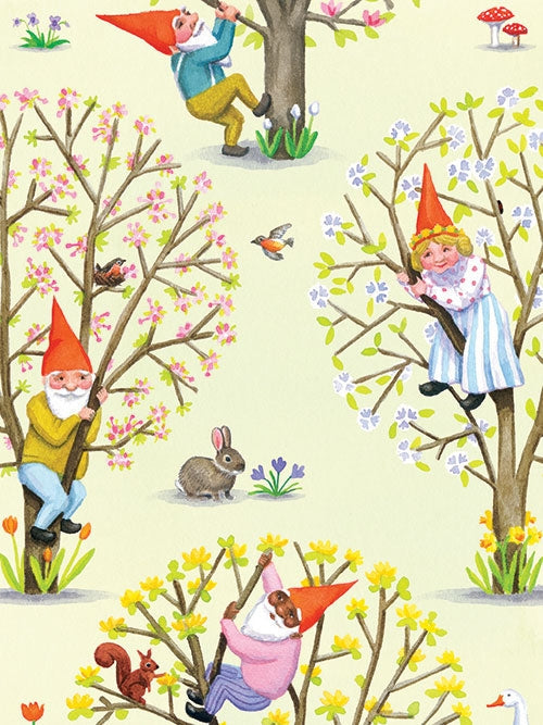 Springtime Gnomes Notecards - Merry Piglets