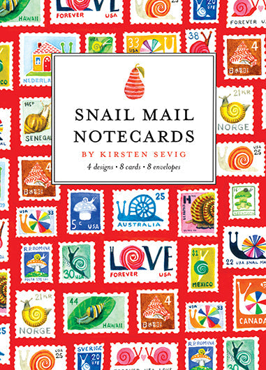 Snail Mail Notecards - Merry Piglets