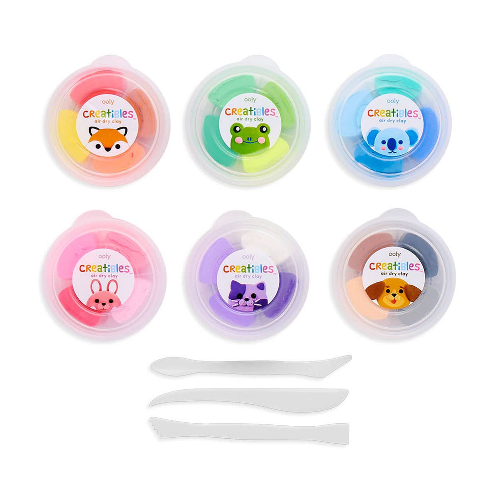 Creatibles Air-Dry Clay Kit Set of 24 - Merry PigletsOOLY