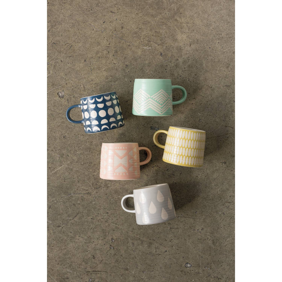 Crescent Ink Imprint Mug - Merry PigletsDanica Studio