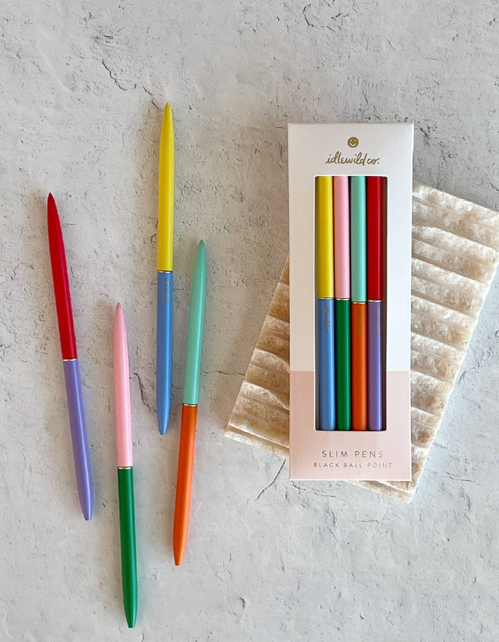 Duo-Tone Slim Pen Set of Four