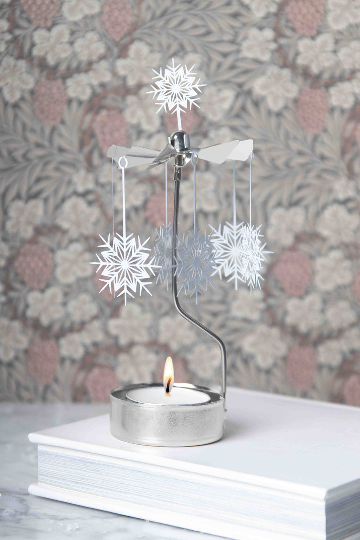 White Snowflake Angel Chime