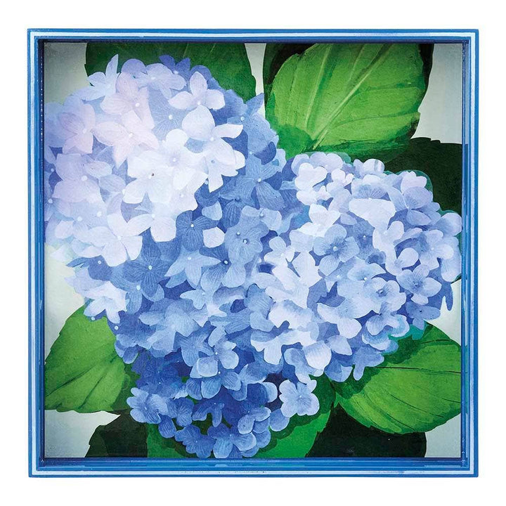 Blue Hydrangea Square Tray