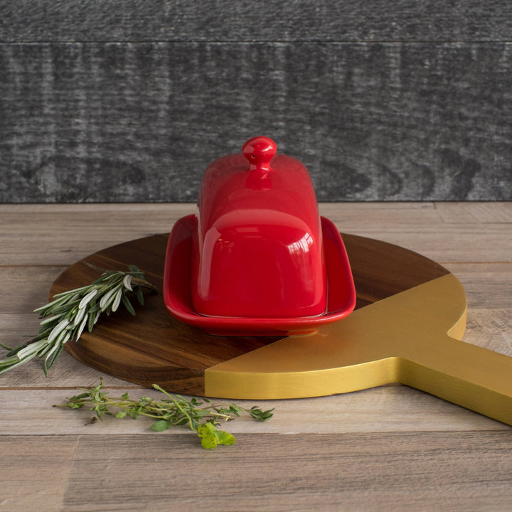 Red Butter Dish