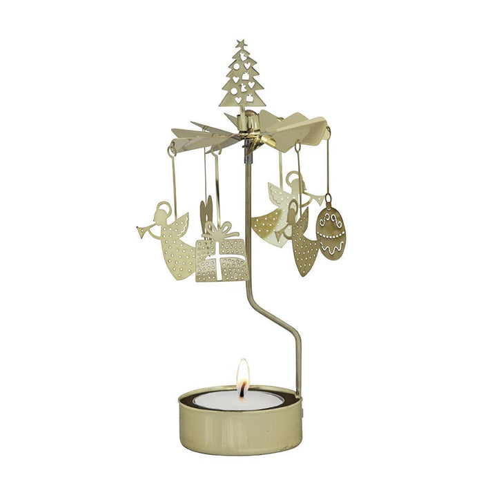 Gold Christmas Medley Angel Chime