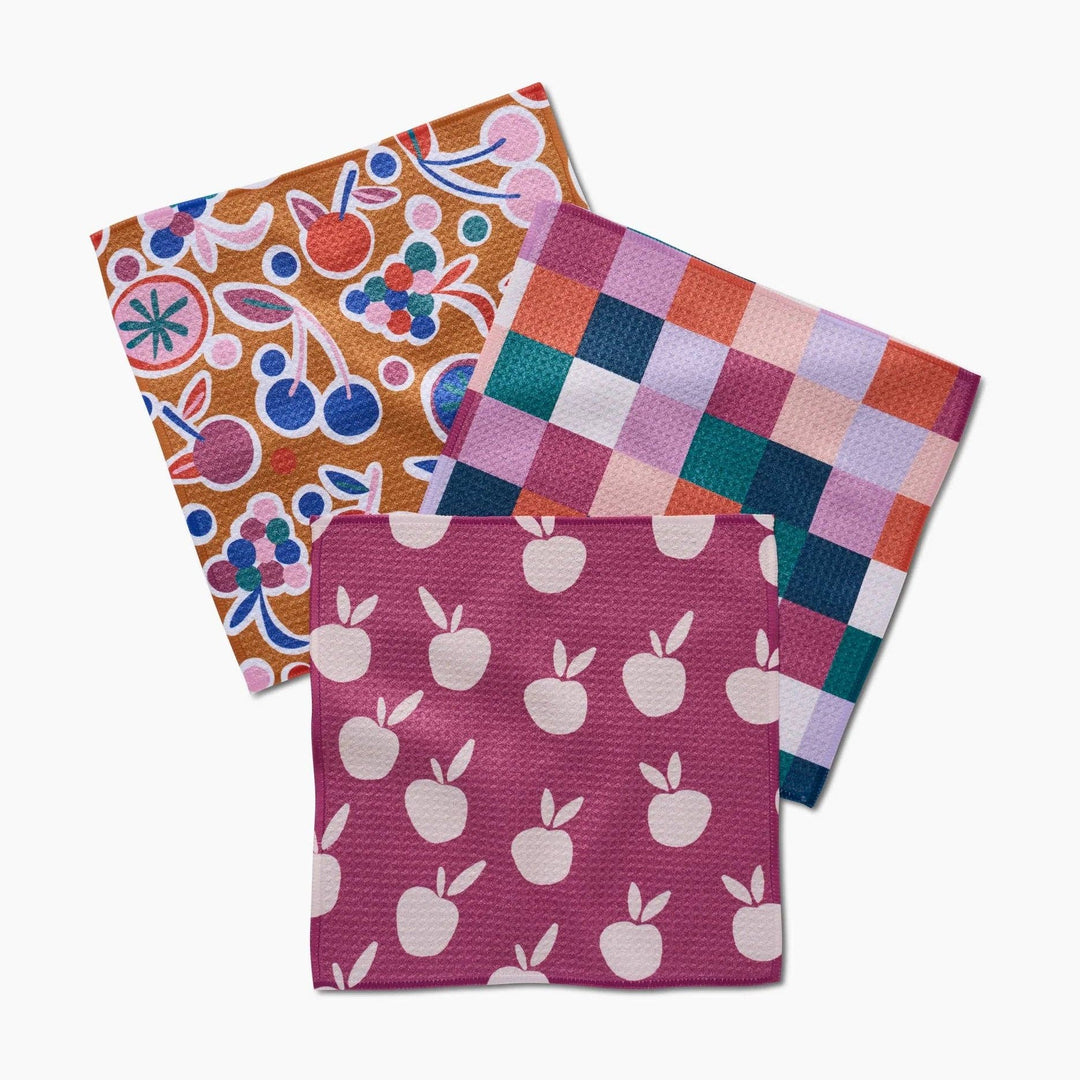 Autumn Party Geometry Dishcloth Set