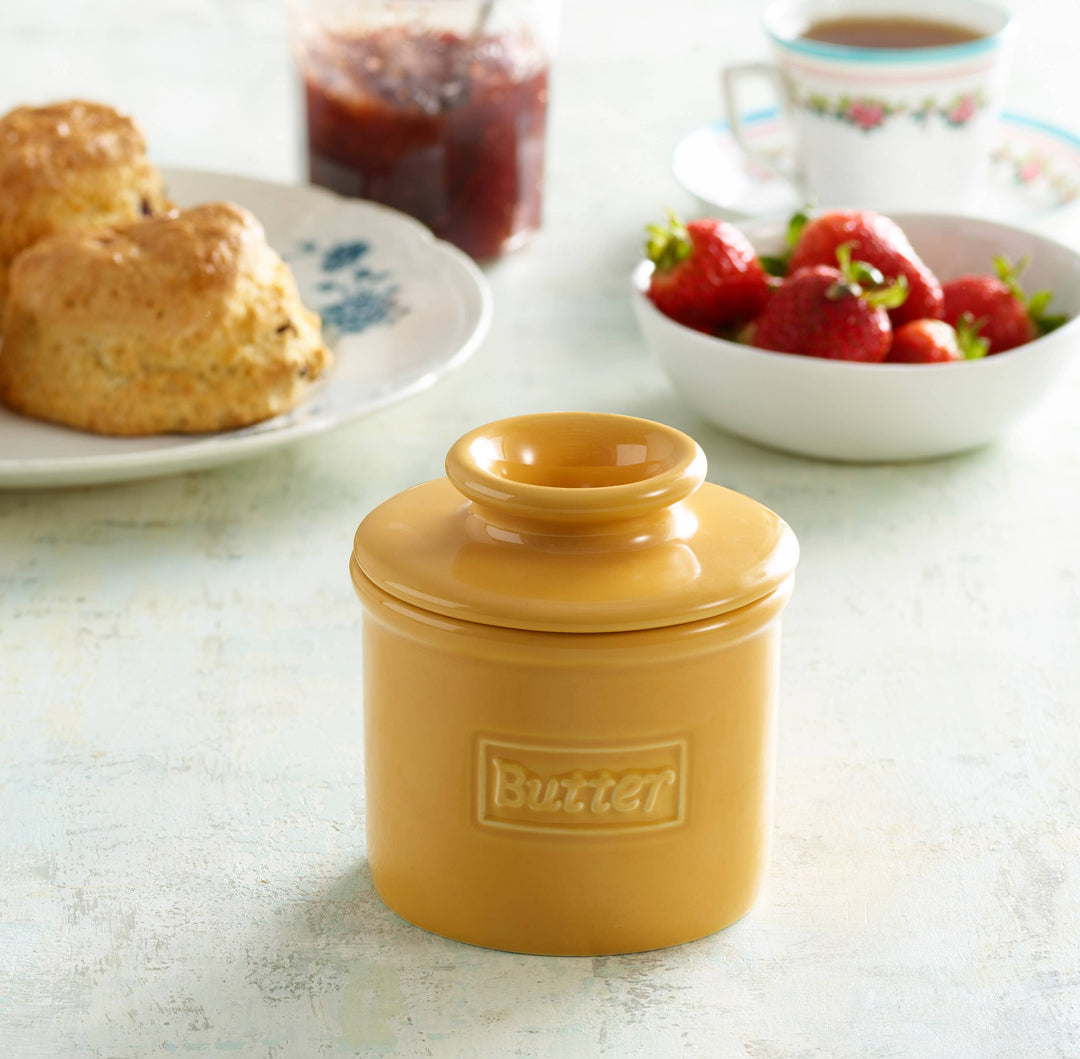 Cafe Golden Yellow Butter Bell Crock