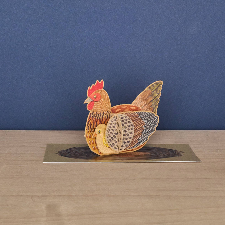 Pop-Out Chicken Greeting Card