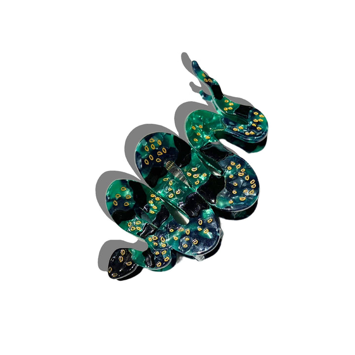 Green Snake Claw Hair Clip