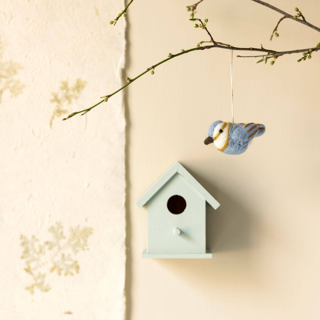 Blue Spinus Bird Ornament