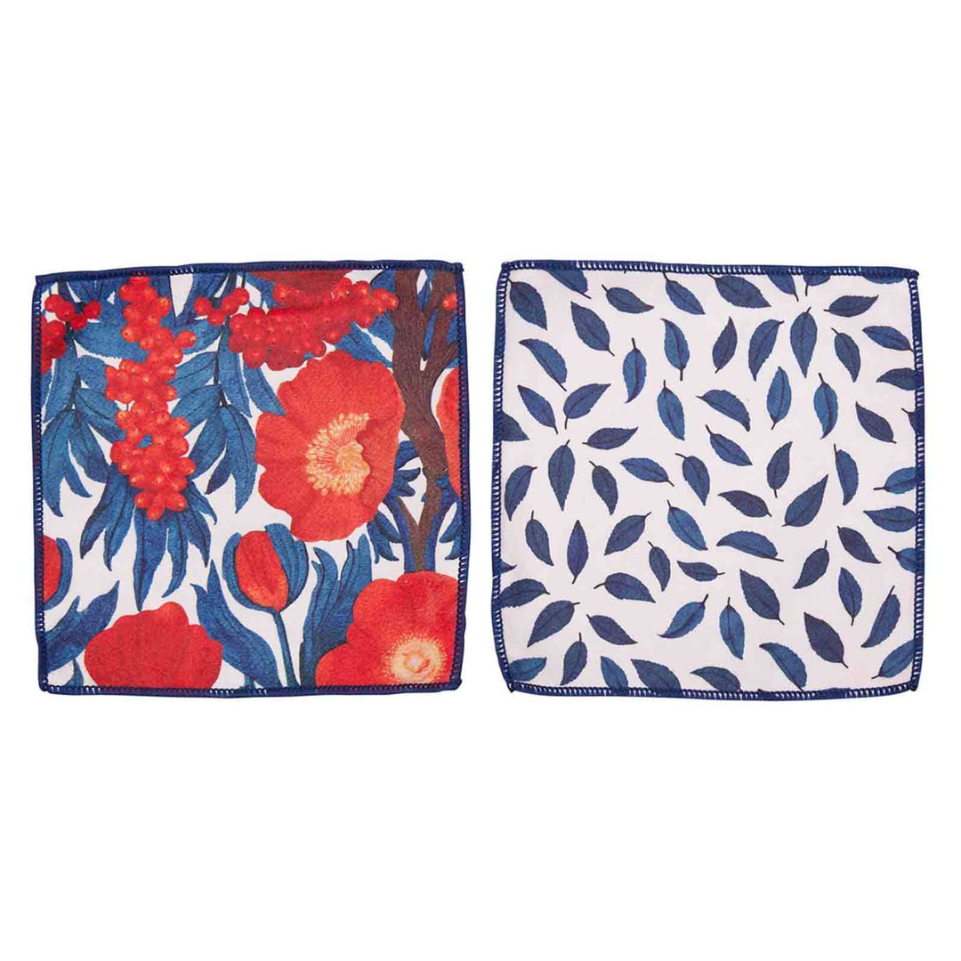 Icelandic Poppies Reusable Cocktail Napkins