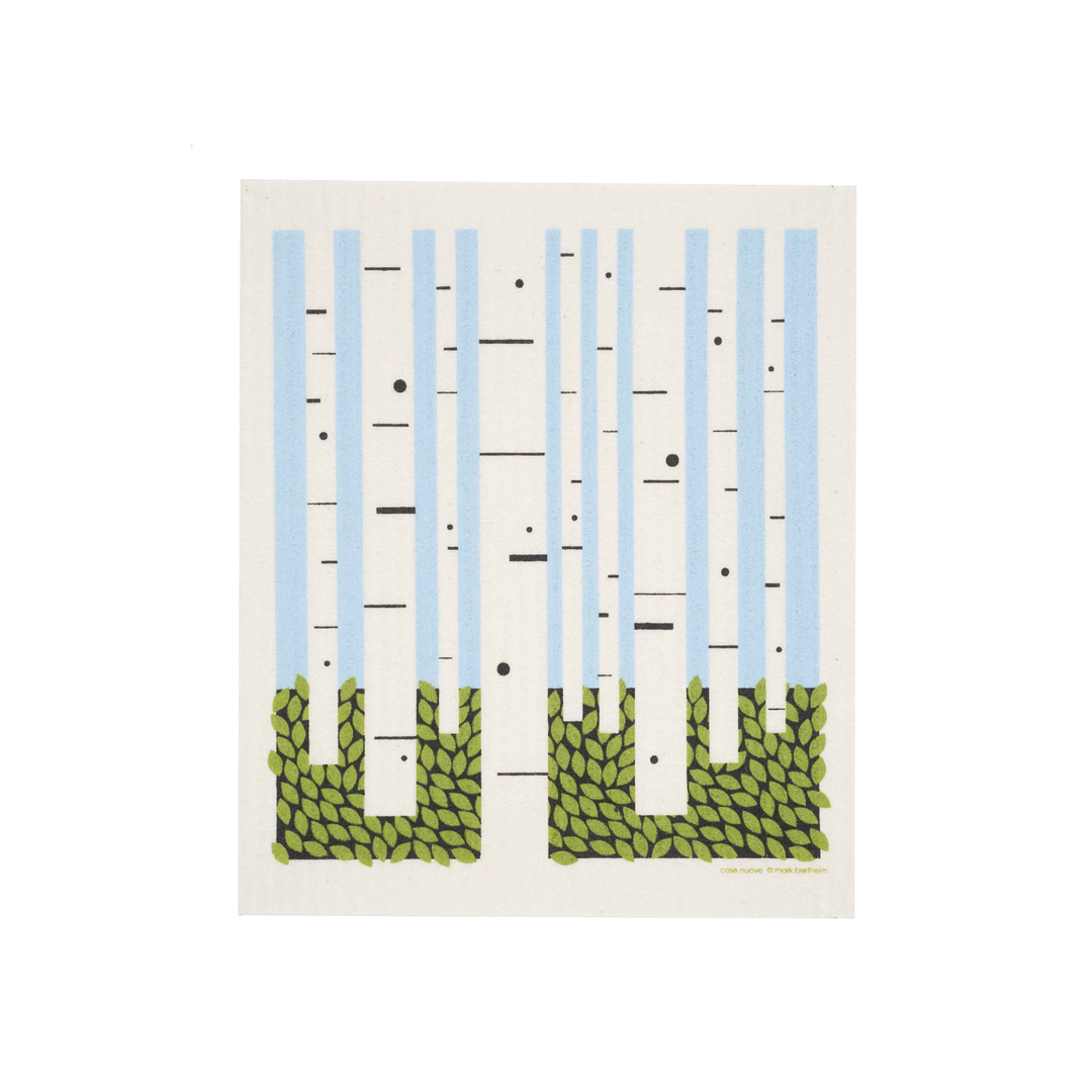Birch Forest Swedish Dishcloth