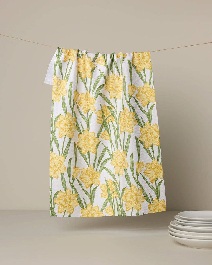 Daffodil Darling Tea Towel - Merry PigletsGeometry