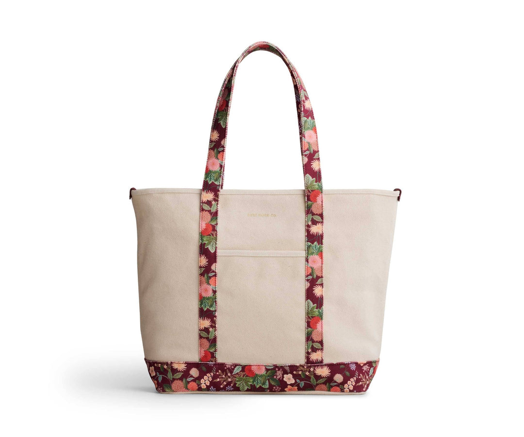 Dahlia Canvas Carry All - Merry PigletsRifle Paper Co.