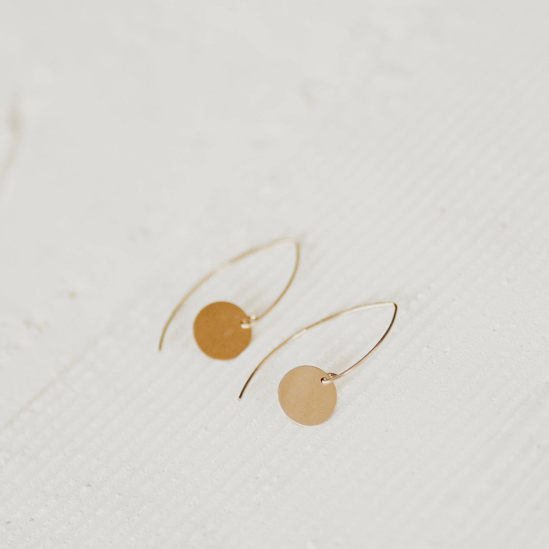 Dainty Dot Gold Earrings - Merry PigletsReva Grey