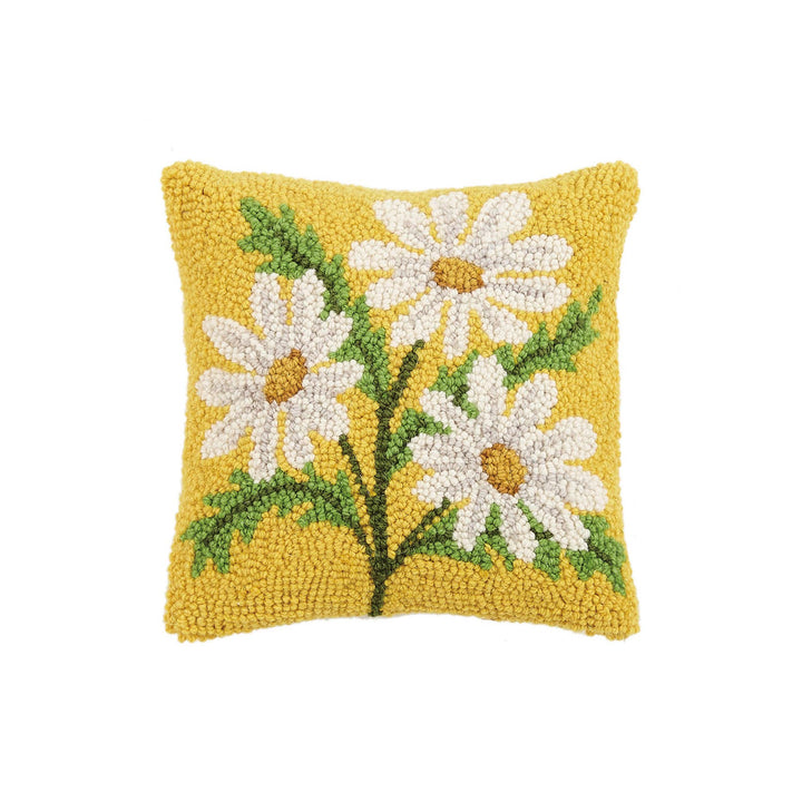 Daisy Wool Hook Pillow - Merry PigletsPeking Handicraft