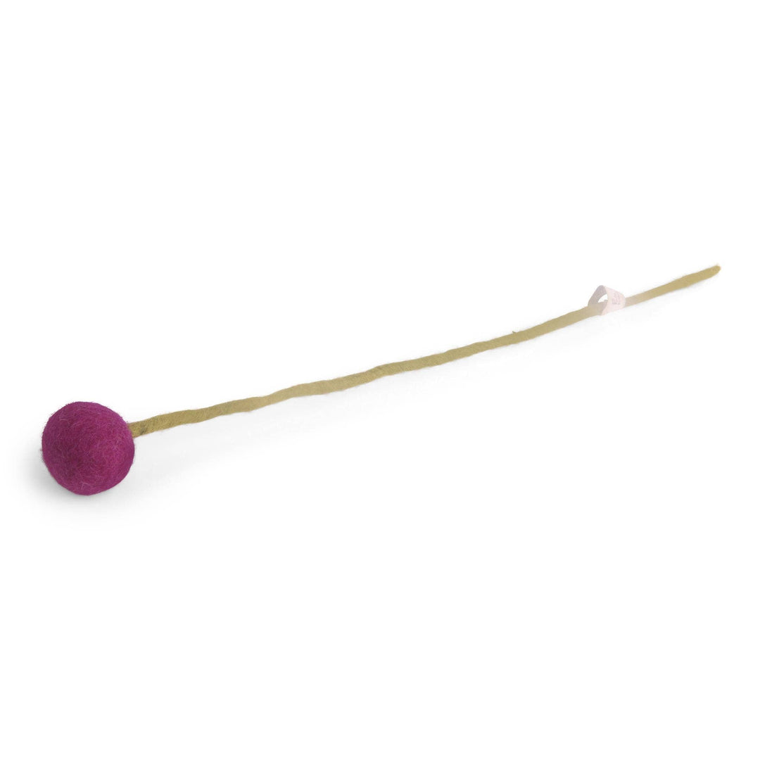 Dark Purple Wool Pom Flower Large - Merry PigletsGry and Sif