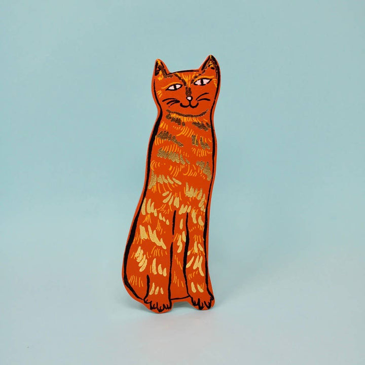 Cat Tails Bookmark: Orange