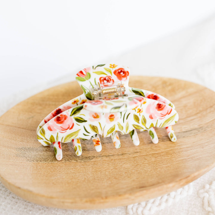 Spring Garden Claw Hair Clip