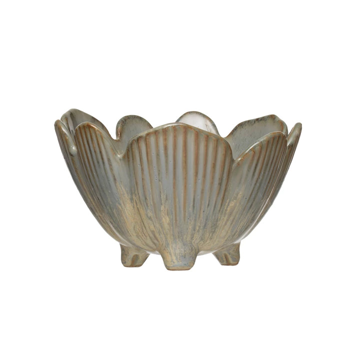 Porcelain Footed Flower Bowl