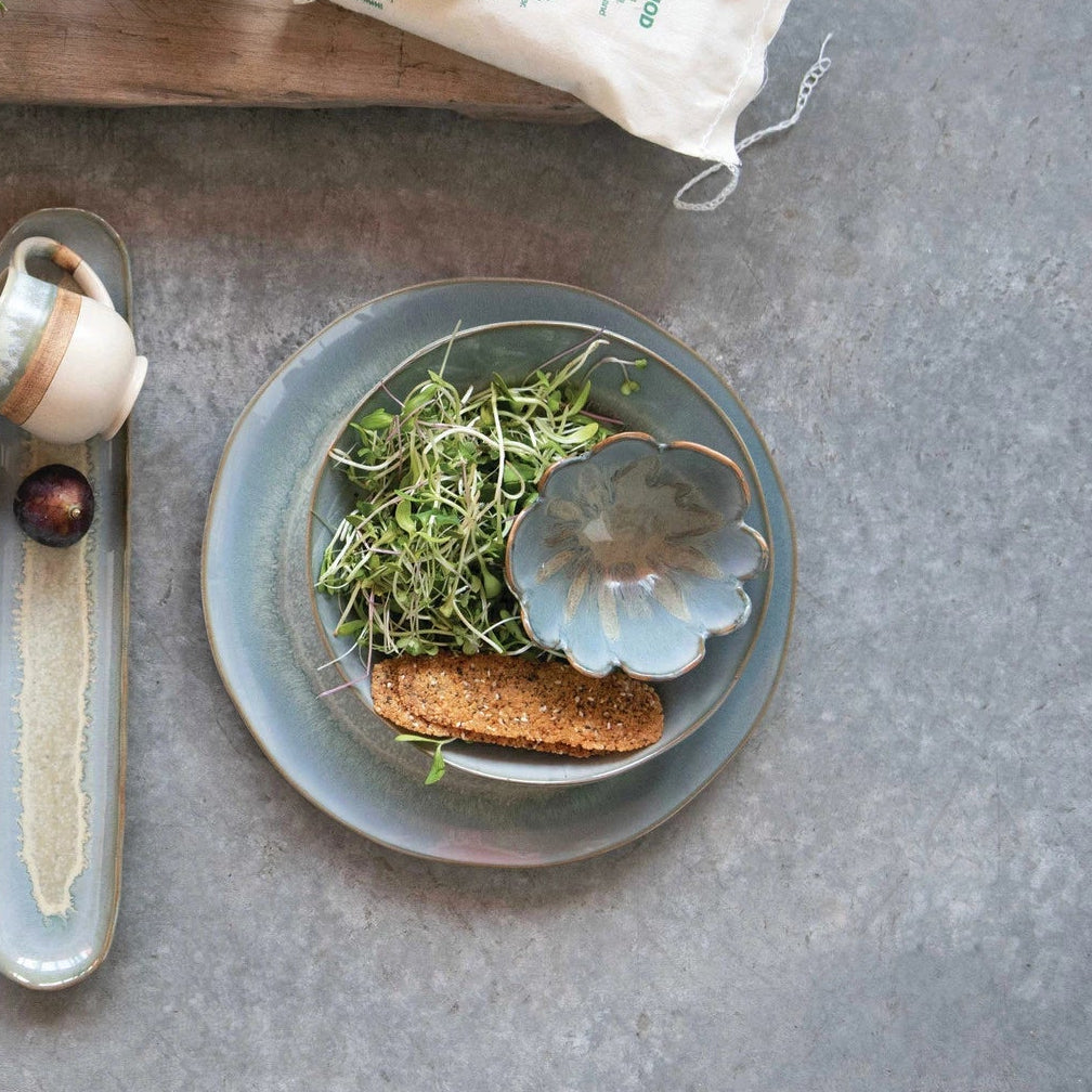 Porcelain Footed Flower Bowl