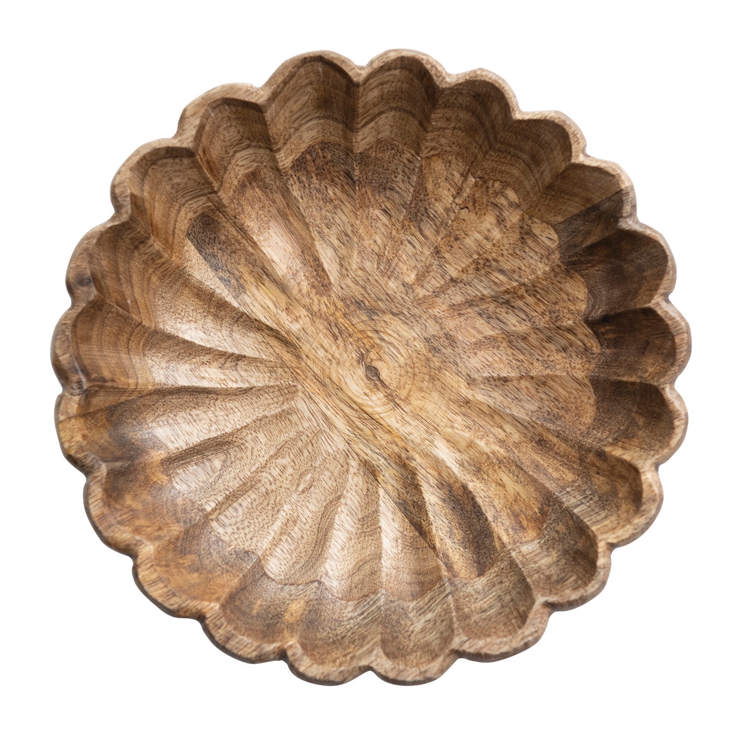 Wood Scalloped Bowl - Thumbnail 2