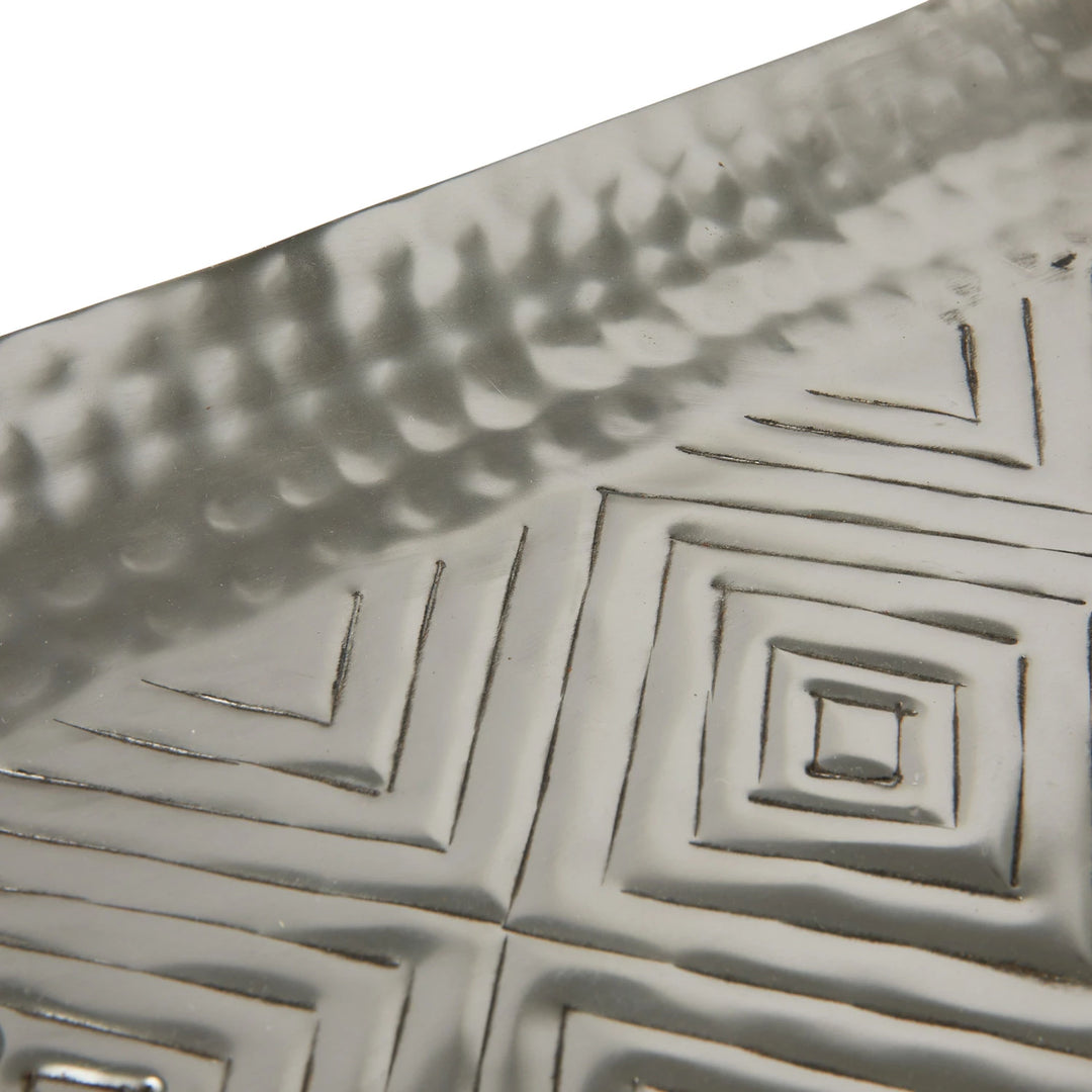 Stamped Silver Tray