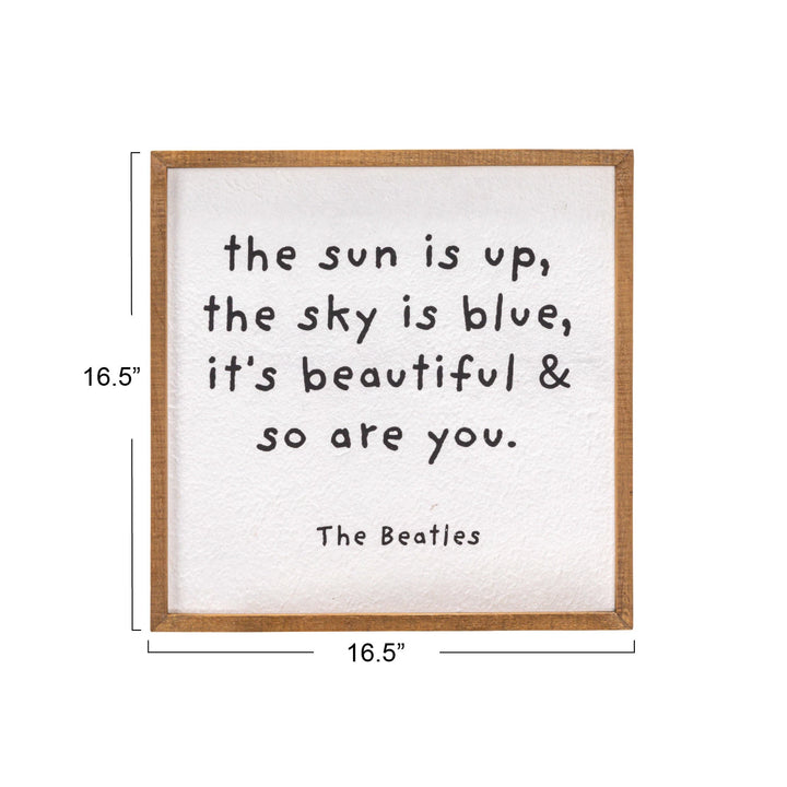 The Sun is Up Beatles Wall Decor - Merry Piglets