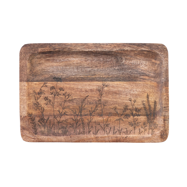 Botanical Wood Tray - Merry Piglets