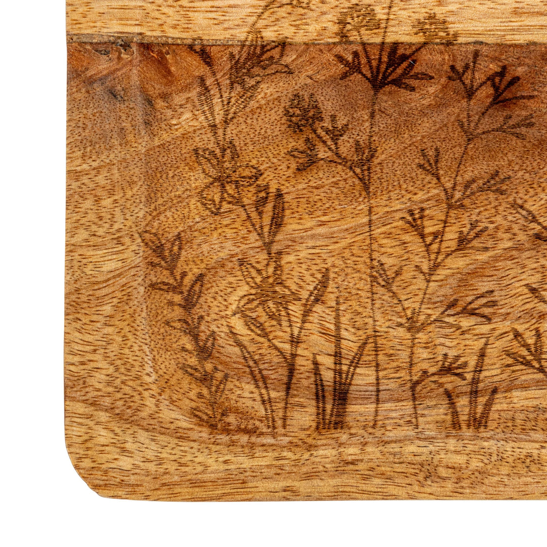 Botanical Wood Tray - Merry Piglets