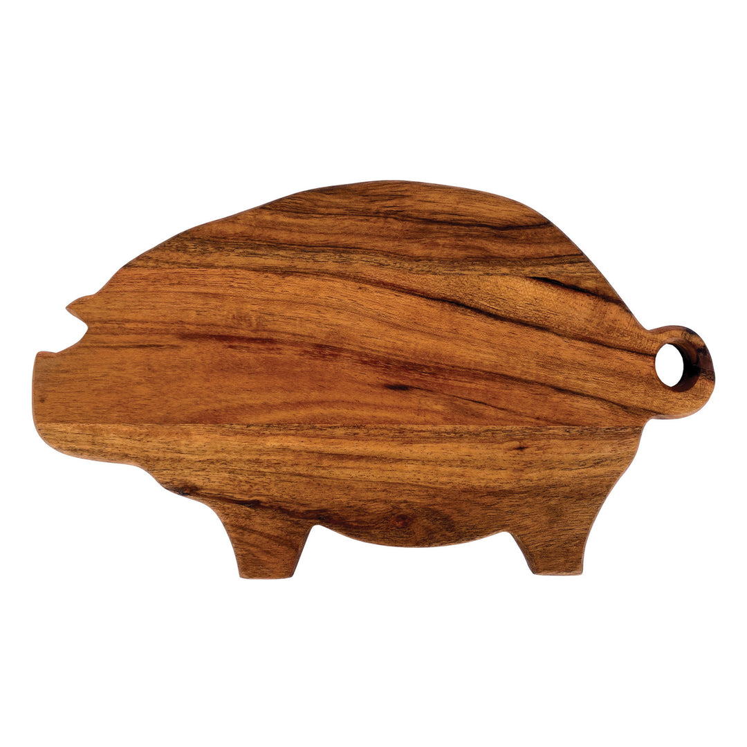 Wood Pig Cutting Board - Merry Piglets