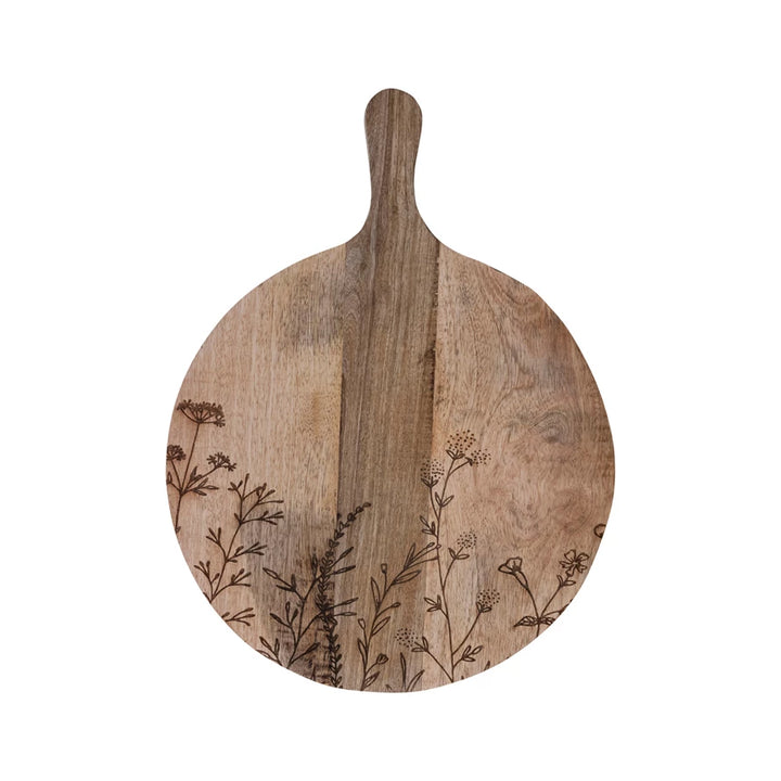 Botanical Wood Cheese Board