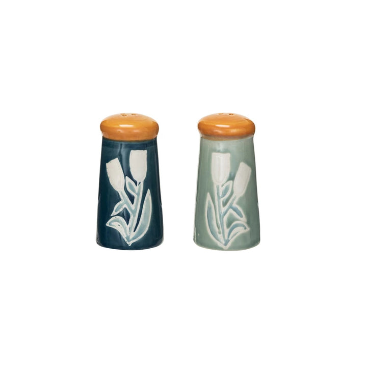 Flower Salt + Pepper Shakers