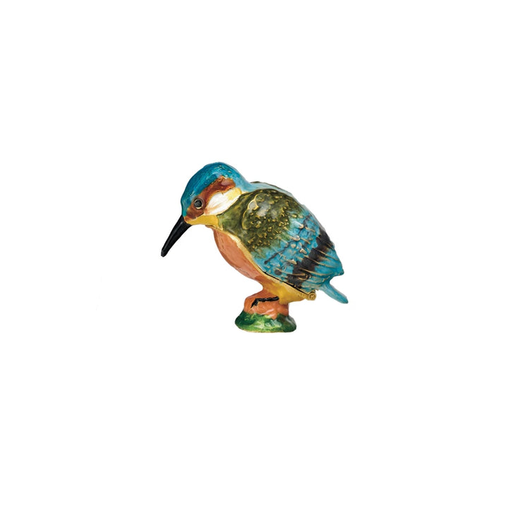 Enameled Bird Trinket Box