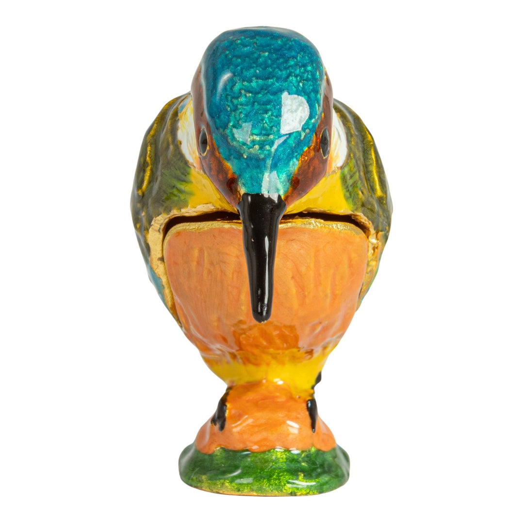 Enameled Bird Trinket Box