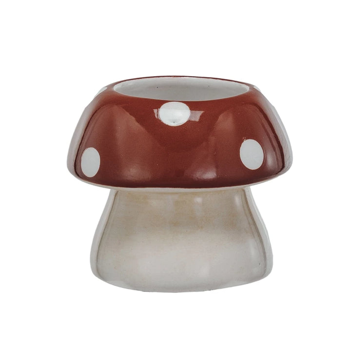 Stoneware Mushroom Toothpick Holder